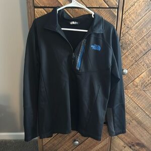 Men’s, black North Face quarter zip